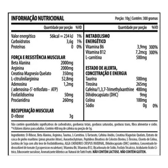 Pre Treino Crack Popping Candy 300g Luva - Demons Lab