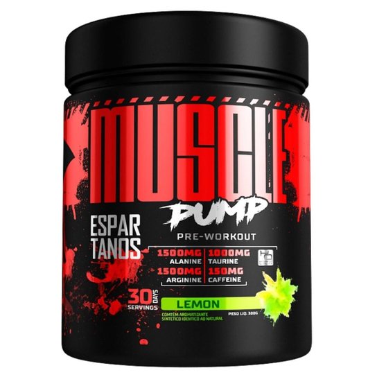 Pré Treino Muscle Pump Pre Workout 300g Espartanos