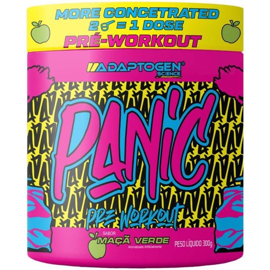 Pré Treino Panic Adaptogen Super Concentrado 300g Explosivo