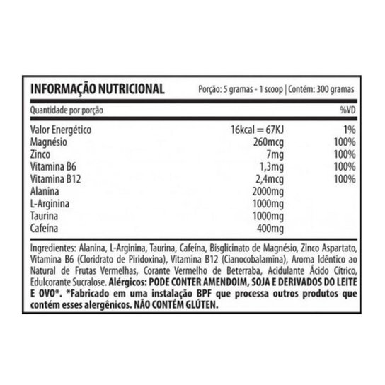 Pre Treino Psichotic Demon Fruit Punch 300g Luva Demons Lab