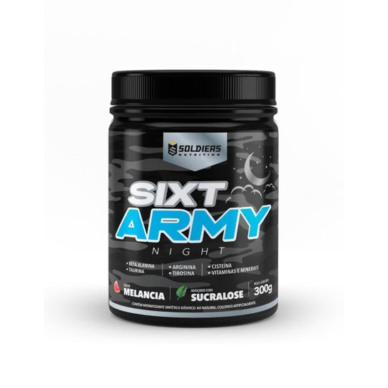 Pré-Treino Sixt Army Nigth 300g - Soldiers Nutrition