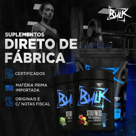 Pré Treino Stoutness Pre Workout 300g Bulk Nutrition