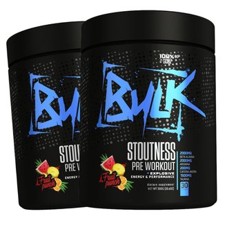 Pré Treino Suplemento 2x Stoutness Pre Workout Bulk Nutrition