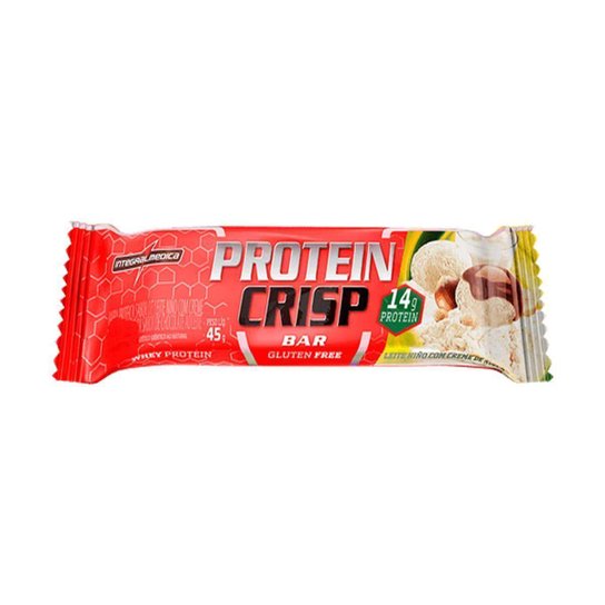Protein Crisp Bar - 1 Unidade 45g Leite Nino com Creme de Avelã - IntegralMédica