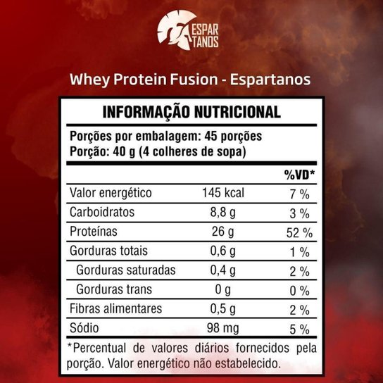 Protein Fusion Whey Isolate 1,8Kg - Espartanos Nutrition