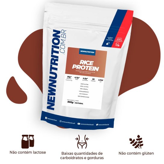 Proteína de Arroz Concentrada 900g Natural NewNutrition