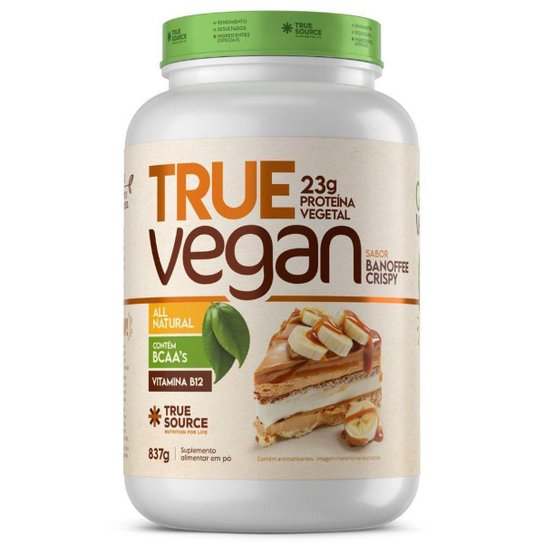 Proteina Vegana Banoffe Crispy 837g Coqueteleira True Source