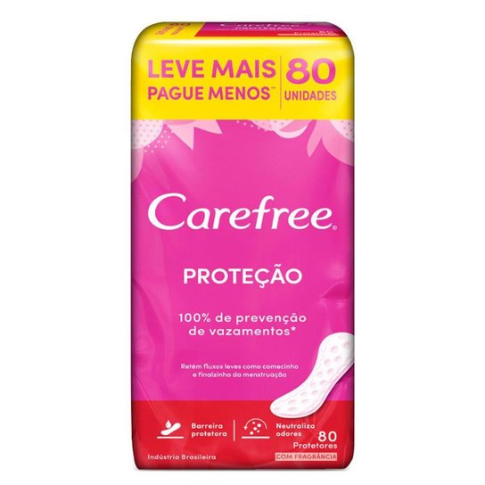 Protetor Diário Carefree – Proteção com Fragrância 80Un