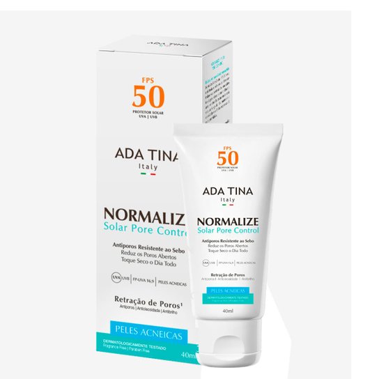 Protetor Solar Ada Tina Normalize Solar Pore Control FPS 50 40ml