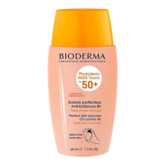 Protetor Solar com Cor Bioderma - Photoderm Nude Touch FPS 50+ Dourado