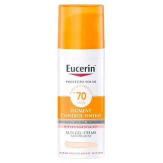 Protetor Solar com Cor Eucerin Sun Pigment Control Tinted FPS70 Claro