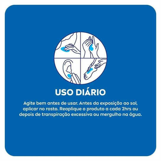 Protetor Solar Facial Antissinais Nivea Sun Toque Seco FPS70 40ml