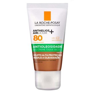 Protetor Solar Facial com Cor La Roche Posay Anthelios Airlicium FPS80 5.0