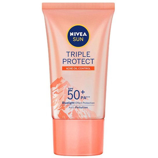 Protetor Solar Facial Nívea Sun Triple Protect Antiacne FPS50 40ml