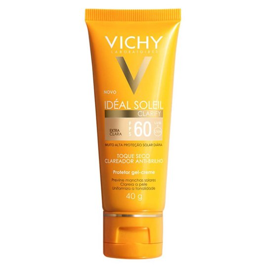Protetor Solar Idéal Soleil Clarify FPS 60 Vichy Extra Clara