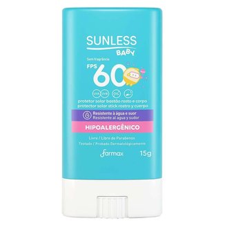 Protetor Solar Infantil em Bastão Sunless Baby FPS60 15g