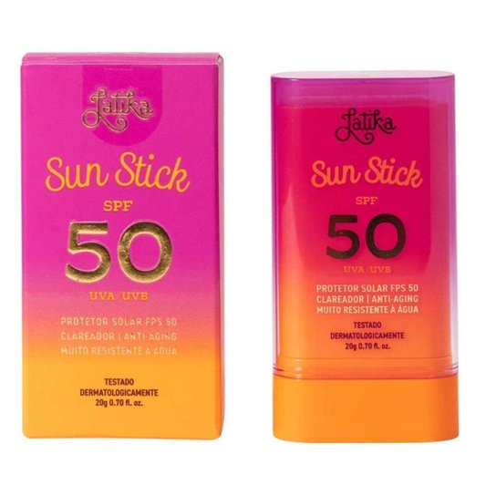 Protetor Solar Latika FPS 50 UVA/UVB Clareador - Sun Stick