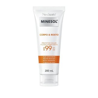 Protetor Solar Neostrata Minesol Corpo & Rosto Fluido Hidratante Antioxidante FPS99 200ml