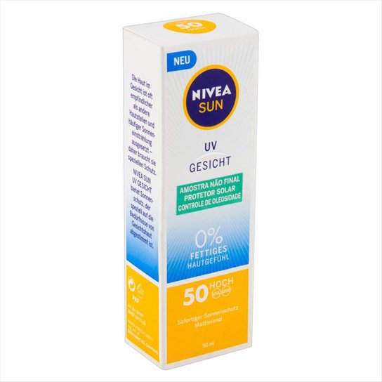 Protetor Solar Nivea Sun Beauty Expert Facial Pele Oleosa 50g