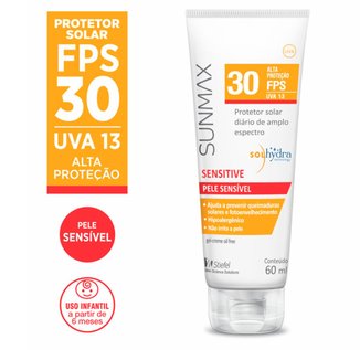 Protetor Solar Sensitive FPS30 Sunmax 60ml