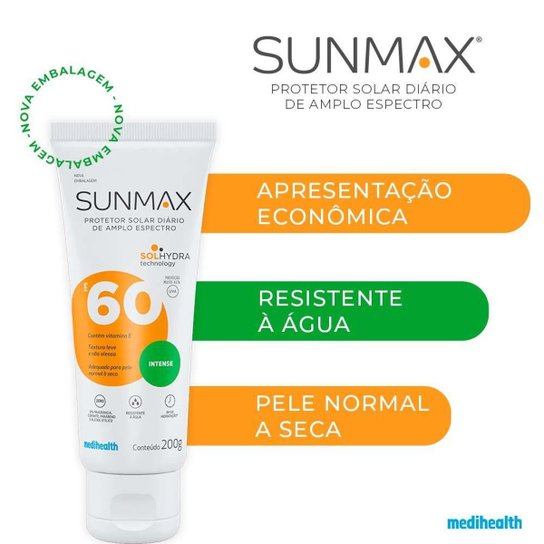 Protetor Solar Sunmax - Intense FPS60 200g