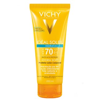 Protetor Solar Vichy - Idéal Soleil Hydrasoft FPS70 200ml