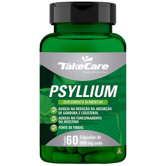 PSYLLIUM 500MG FIBRA ALIMENTAR 60 CÁPSULAS - TAKE CARE