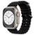 Pulseira Ocean Ondulada para Smartwatch Ultra Watch - Preto