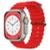 Pulseira Ocean Ondulada para Smartwatch Ultra Watch - Vermelho