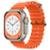 Pulseira Ocean Ondulada para Smartwatch Ultra Watch - Laranja