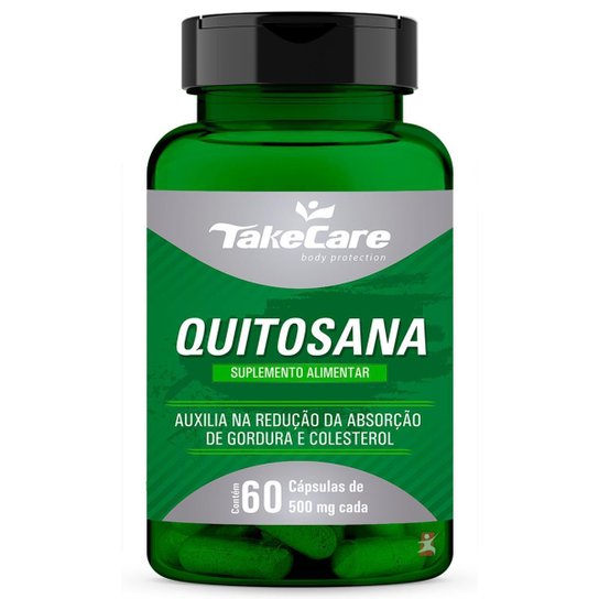 QUITOSANA 500MG 60 CÁPSULAS REDUZ A ABSORÇÃO DE GORDURAS – TAKE CARE