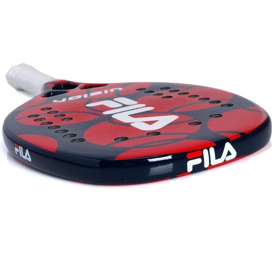 Raquete de Beach Tennis Fila Vision Carbon Marinho e Vermelho