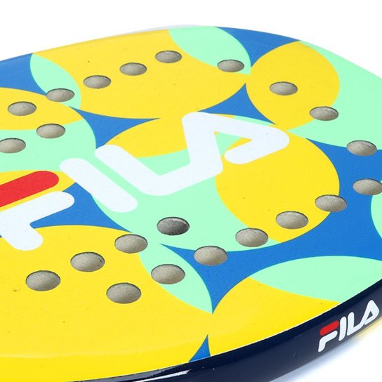 Raquete de Beach Tennis Fila Vision Glass Verde e Amarelo