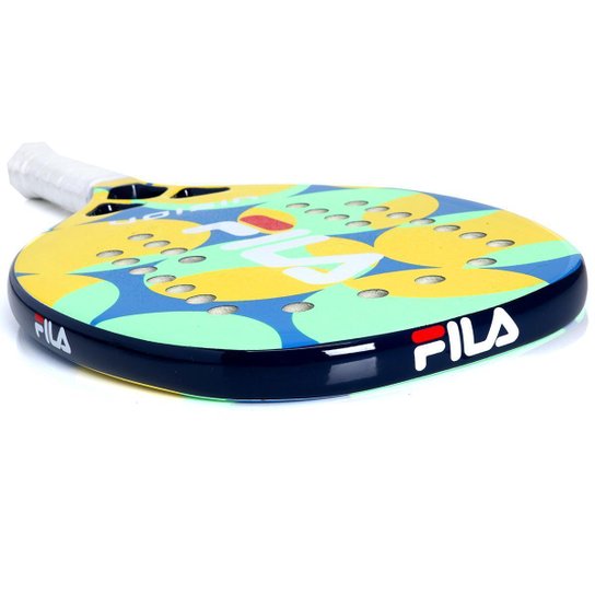 Raquete de Beach Tennis Fila Vision Glass Verde e Amarelo