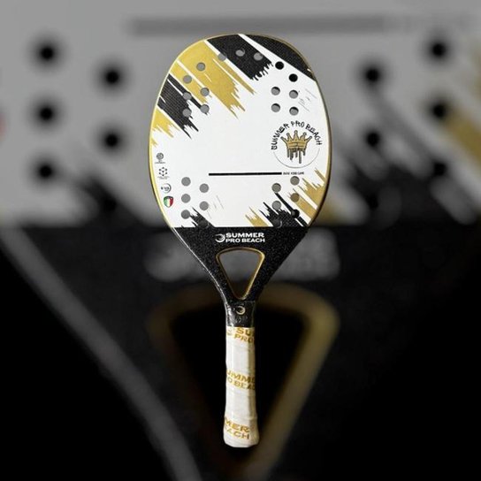 Raquete de Beach Tennis Summer Pro Carbono 3K CROWN