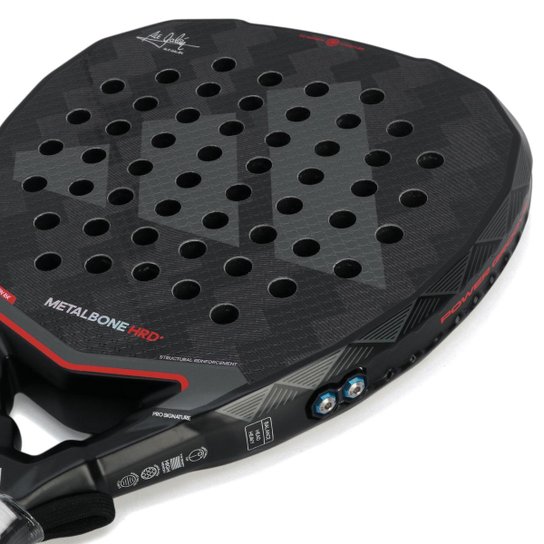 Raquete De Padel Adidas Metalbone Hrd+ 3.4 Preta Cinza e Vermelha