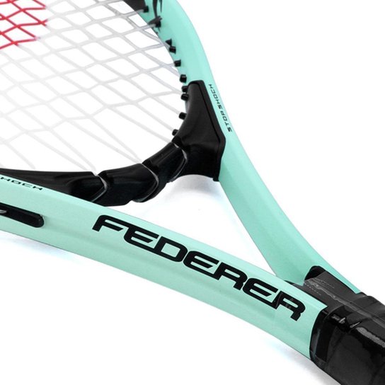 Raquete De Tênis Wilson Federer 110 Preto e Verde