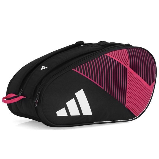 Raqueteira Adidas Control 3.3 Padel e Beach Tennis Preta e Rosa