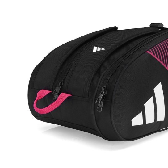 Raqueteira Adidas Control 3.3 Padel e Beach Tennis Preta e Rosa