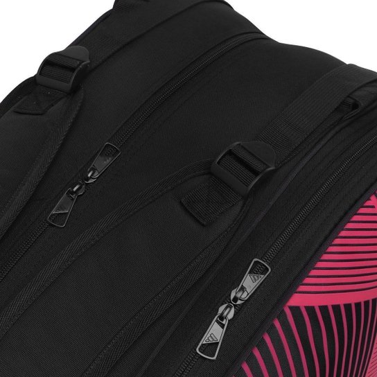 Raqueteira Adidas Control 3.3 Padel e Beach Tennis Preta e Rosa