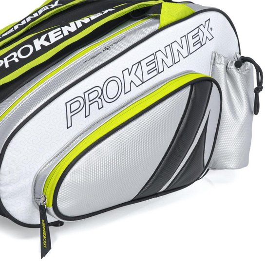 Raqueteira Prokennex Cool Padel e Beach Branca Amarela e Preta