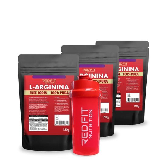 Red Fit Nutrition Kit L-Arginina 150g ( 3 Unidades )