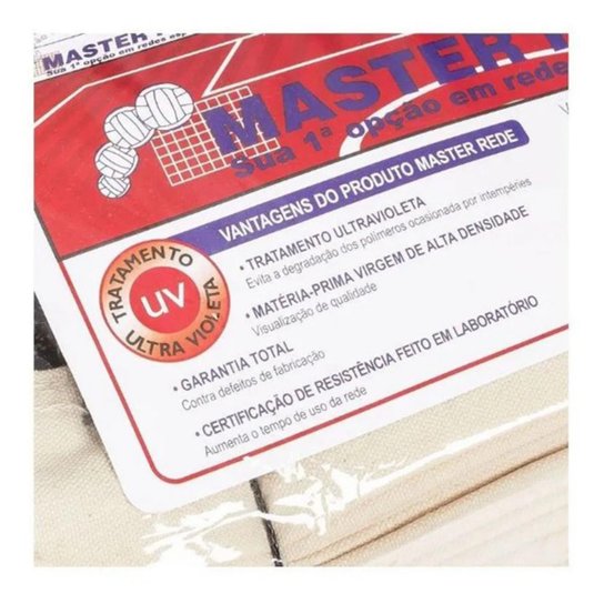 Rede Vôlei Oficial Master Rede 04 faixas Fio 2,5mm