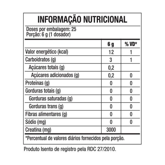 Refil Creatine Turbo 300g Creatina Monohidratada com Maltrodextrina Black Skull