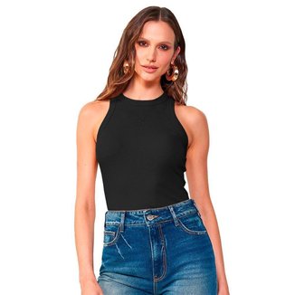 Regata Canelada Colcci Slim Feminino