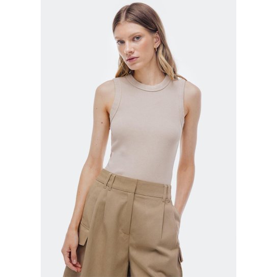 Regata Feminina Em Ribana Estonada Hering