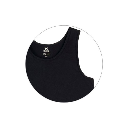 Regata Hering Básica Slim Em Malha Masculina