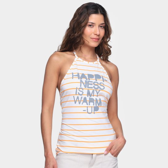 Regata Reebok Y Striped Feminina