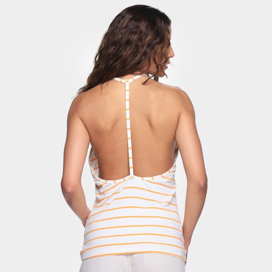 Regata Reebok Y Striped Feminina