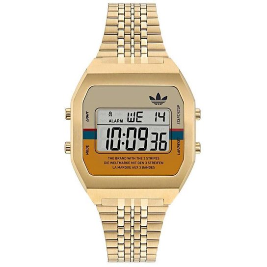 Relógio Adidas Digital Two Dourado AOST23555